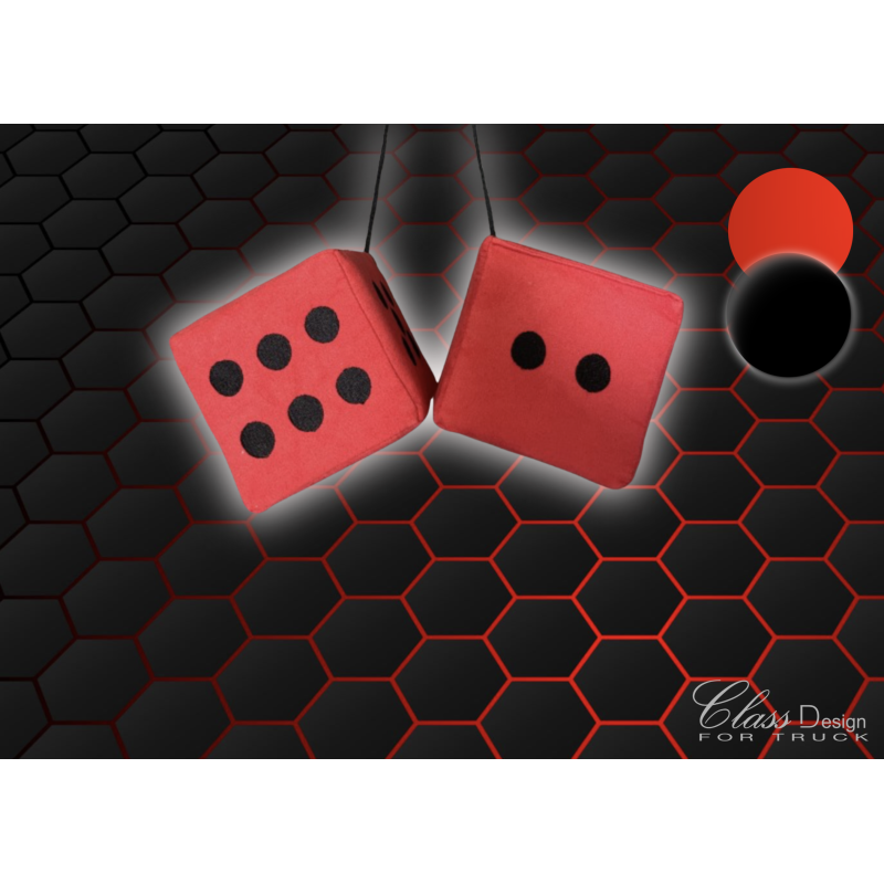 Dès Alcantara Rouge Points Noir