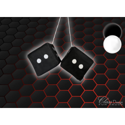 Dès Alcantara Noir Points Blanc