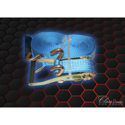 Sangles d'arrimage camion à cliquet 12M 5T, à crochets doigts écartés