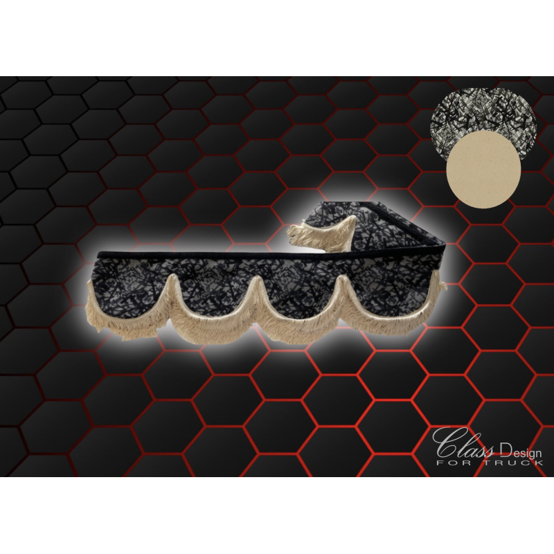 Frange Danois Gris Fils Beige