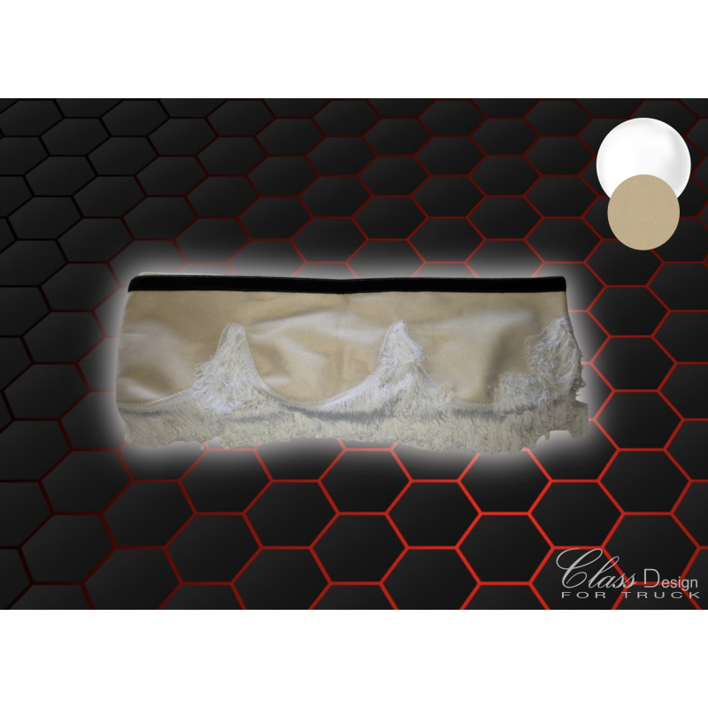 FRANGE BEIGE FILS BLANC