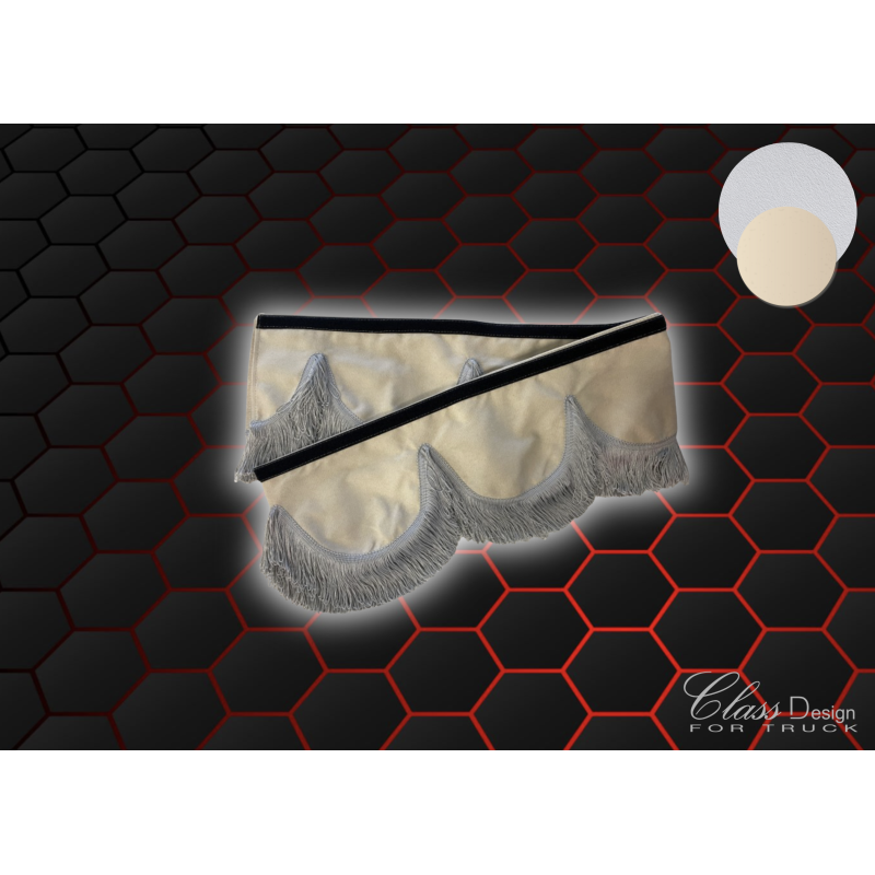 Frange Alcantara Beige Fils Gris