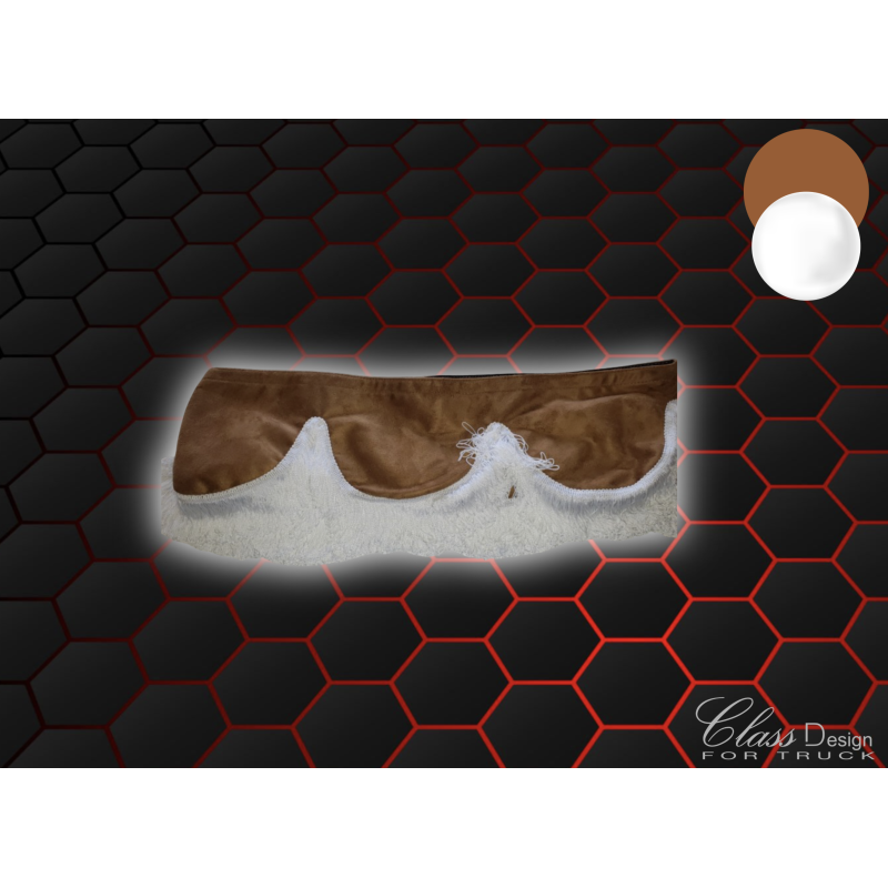 FRANGE MARRON FILS BLANC