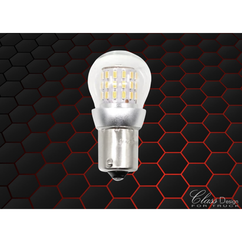 BA15S LED 21W 10-48V - BLANC CHAUD