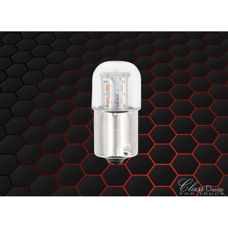 BA15S LED 5W 10-48V - BLANC CHAUD