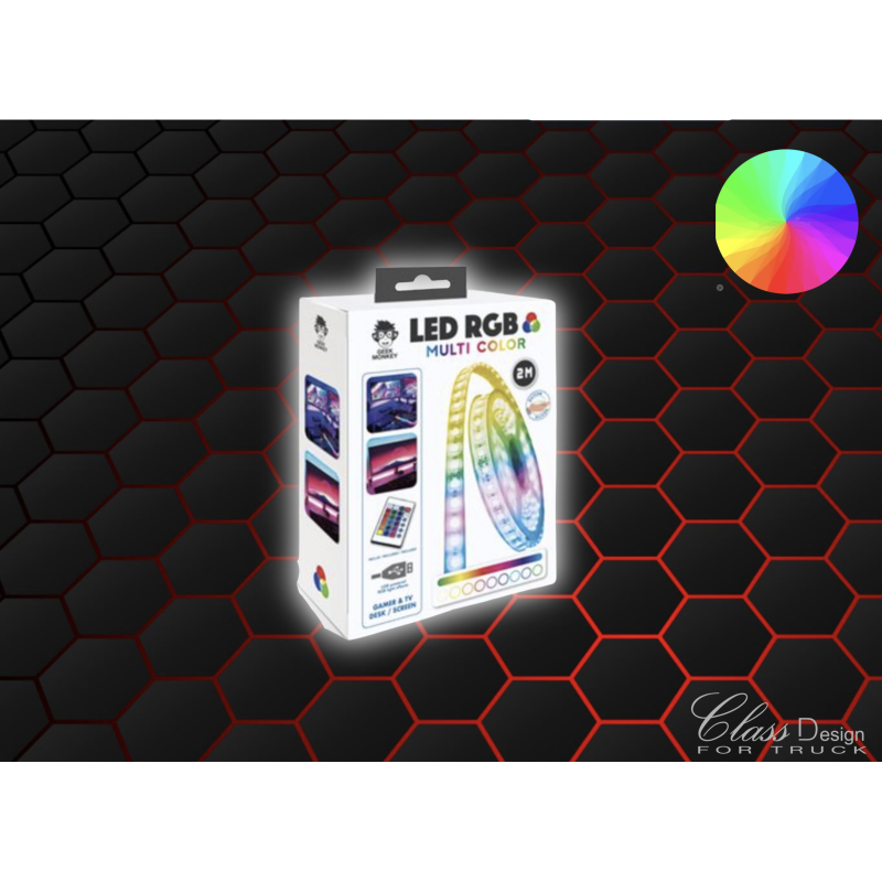 LED RGB - 2M - TÉLÉCOMMANDE