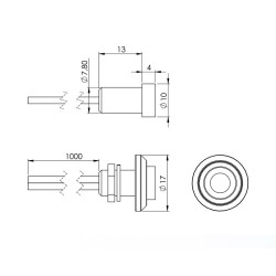 ENCASTRABLE - MINI SPOT LED - RGB - 24V - 5 PIECES - NOIR
