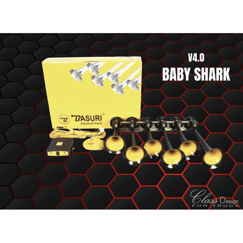 BASURI BABY SHARK 4.0 AIRHORN 12/24V - 22 MELODIES