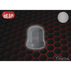 Lot de 20 cache-écrous long gris taille 33