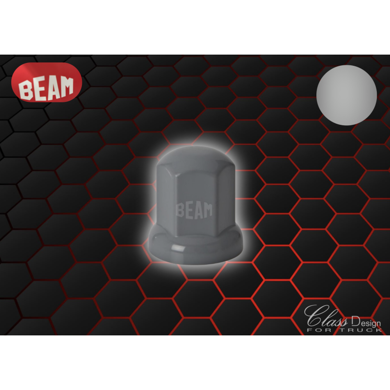 Lot de 20 cache-écrous long gris taille 33