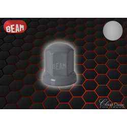 Lot de 20 cache-écrous long gris taille 32