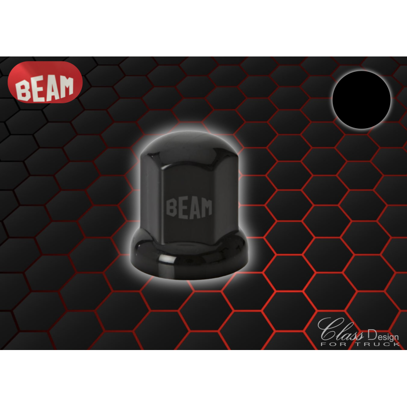 Lot de 20 cache-écrous long noir taille 32