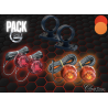Pack 2 Bouliches Gylle à LED Rouge / Orange