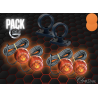 Pack 2 Bouliches Gylle à LED Orange / Orange