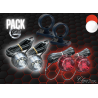 Pack 2 Bouliches Gylle à LED Blanc / Rouge
