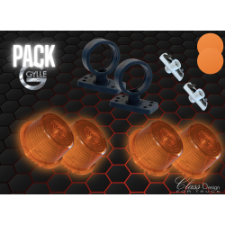 Pack 2 Bouliches Gylle à Ampoule Orange / Orange