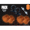 Pack 2 Bouliches Gylle à Ampoule Orange / Orange