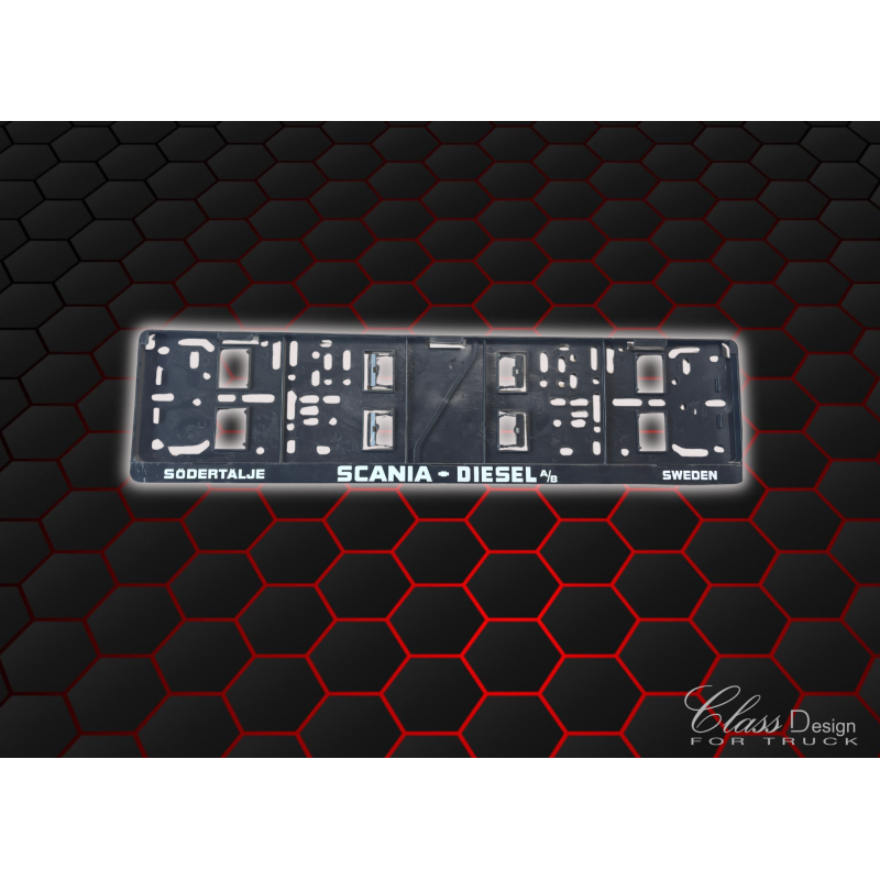 PORTE PLAQUE SCANIA DIESEL