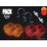 Pack 2 Bouliches Gylle à Ampoule Rouge / Orange