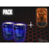 Pack 2 Gyrophares à Ampoule + 2 Cabochons Bleu