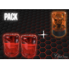 Pack 2 Gyrophares à Ampoule + 2 Cabochons Rouge
