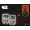Pack 2 Gyrophares à Ampoule + 2 Cabochons Transparent
