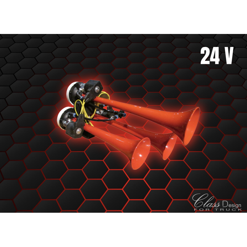 Klaxon 3 trompes 24V