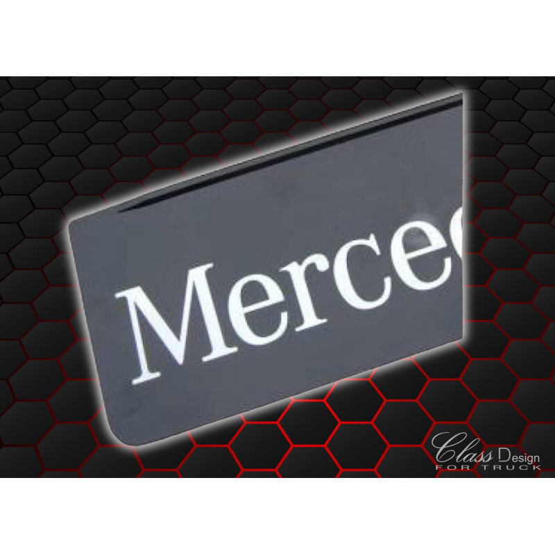 BAVETTES AVANT MERCEDES NOIR/BLANC