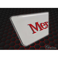 BAVETTES MRCDS BLANC/ROUGE 3D