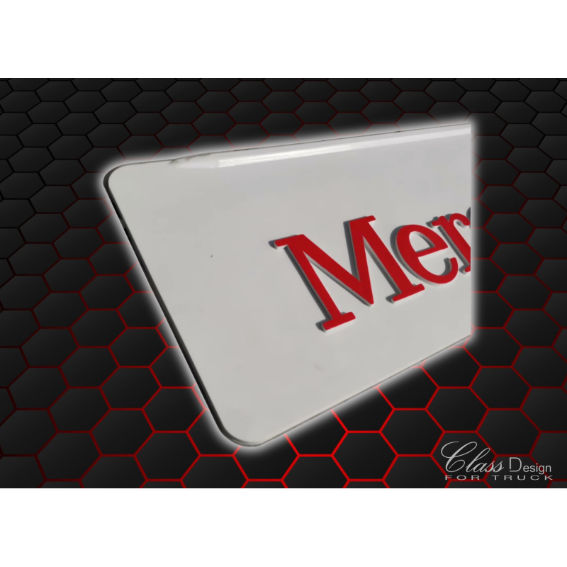 BAVETTES MRCDS BLANC/ROUGE 3D