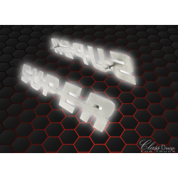 EMBLEME SUPER - ACIER INOXYDABLE