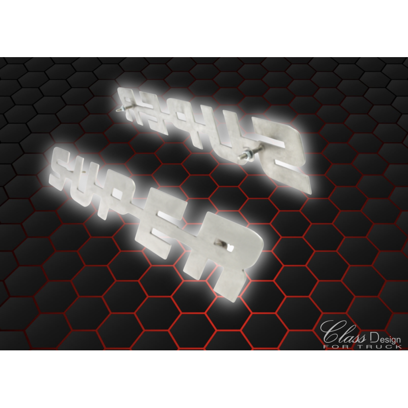 EMBLEME SUPER - ACIER INOXYDABLE