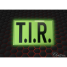PLAQUE T.I.R - 60X25cm - VERT/NOIR
