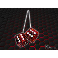 DÉS DANOIS ROUGE POINT BLANC