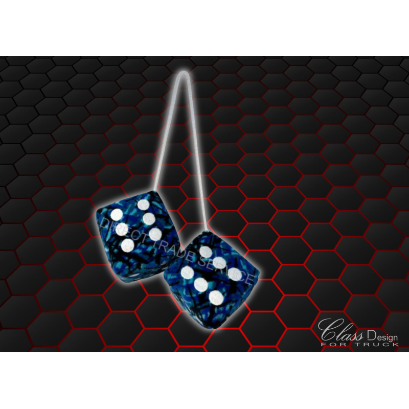 DÉS DANOIS BLEU POINT BLANC