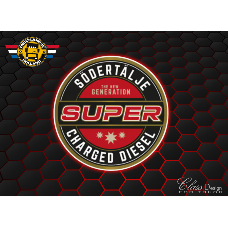 STICKERS SUPER SÖDERTÄLJE CHARGED  DIESEL