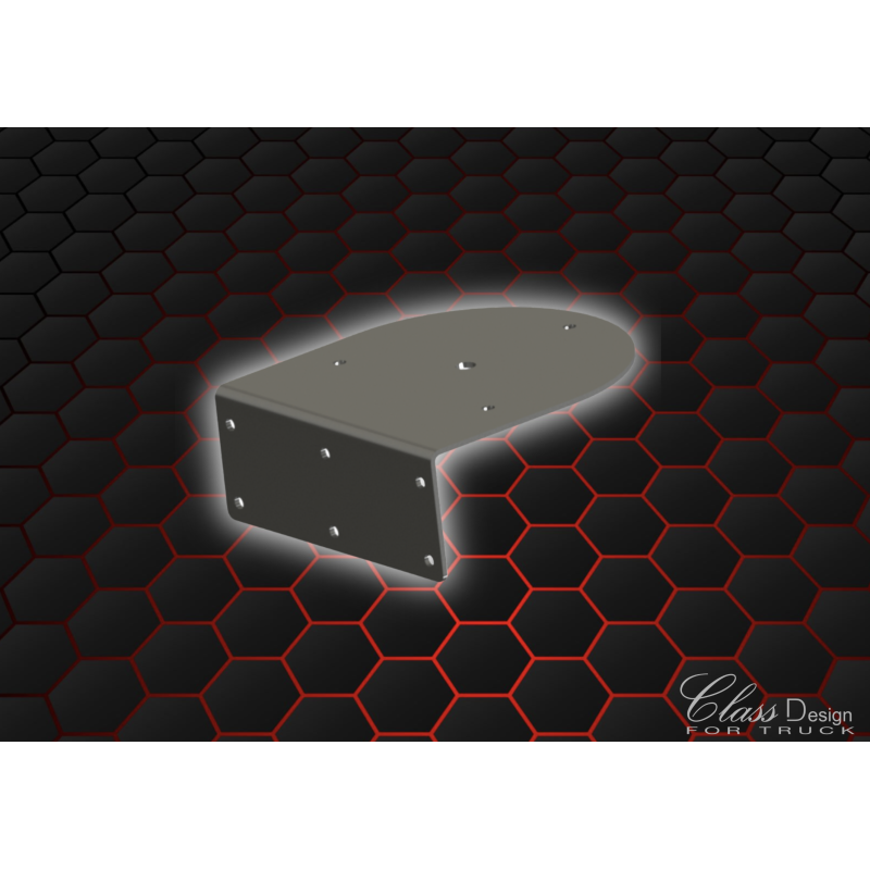 support inox angle droit pour gyrophare