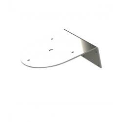 support inox angle droit pour gyrophare