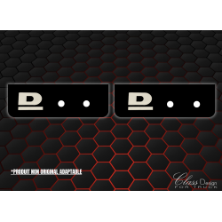 Bavette avant DAF Noir/Blanc 3D