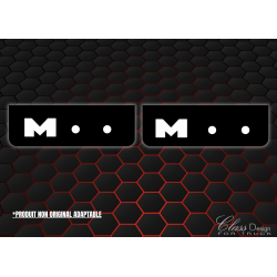 BAVETTES AVANT MN NOIR/BLANC