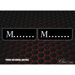 BAVETTES AVANT MRCDS NOIR/BLANC