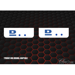 BAVETTES AVANT DF BLANC/BLEU 3D