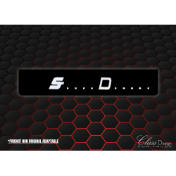 Bavette longue SuperDiesel drapeau France/Suede (stickers)