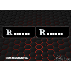 Bavette avant RNLT Noir/Blanc