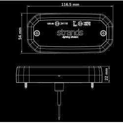 FOR9T Feu de position rouge