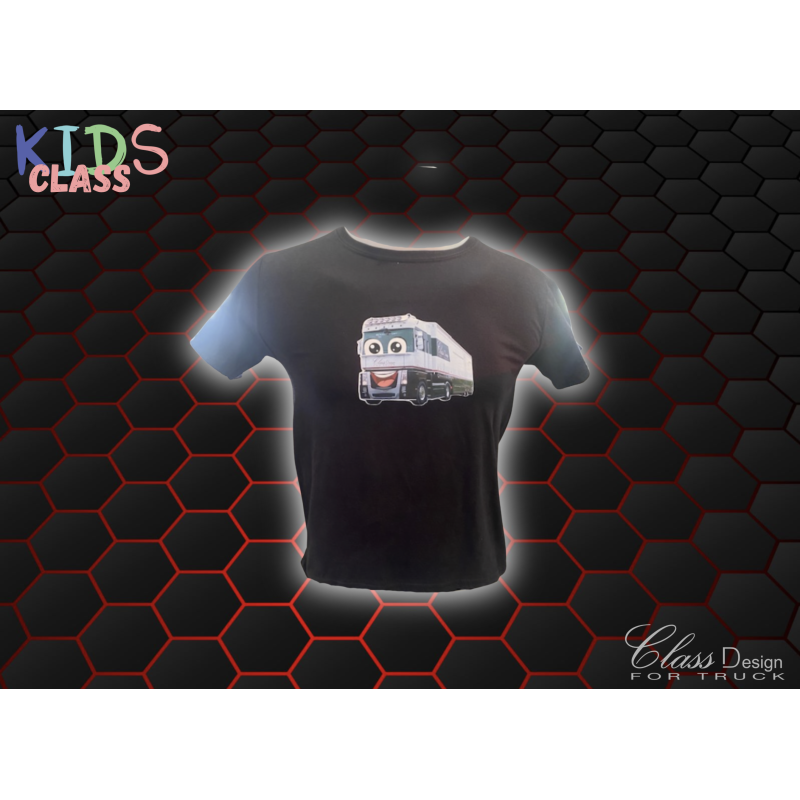 T SHIRT ENFANT NOIR CLASS 12-13 ANS