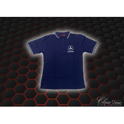 POLO BLEU MARINE LOGO MERCEDES BLANC TAILLE XL