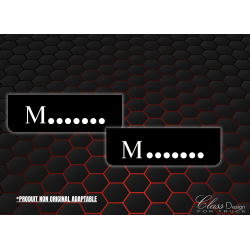 BAVETTES AVANT  NOIR/BLANC