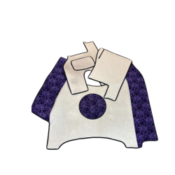 DÉPÔT VENTE - TAPIS CAPOT MOTEUR RENAULT T TUNNEL DELUXE BEIGE DANOIS VIOLET