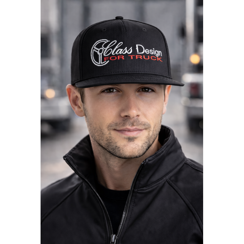 CASQUETTE  PLATE CLASS DESIGN NOIR